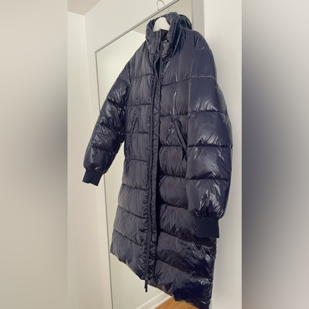 Rail Blue Longline Puffer Coat